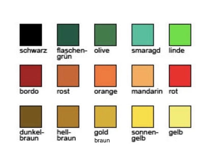 Bestickung exkl. Schabracke