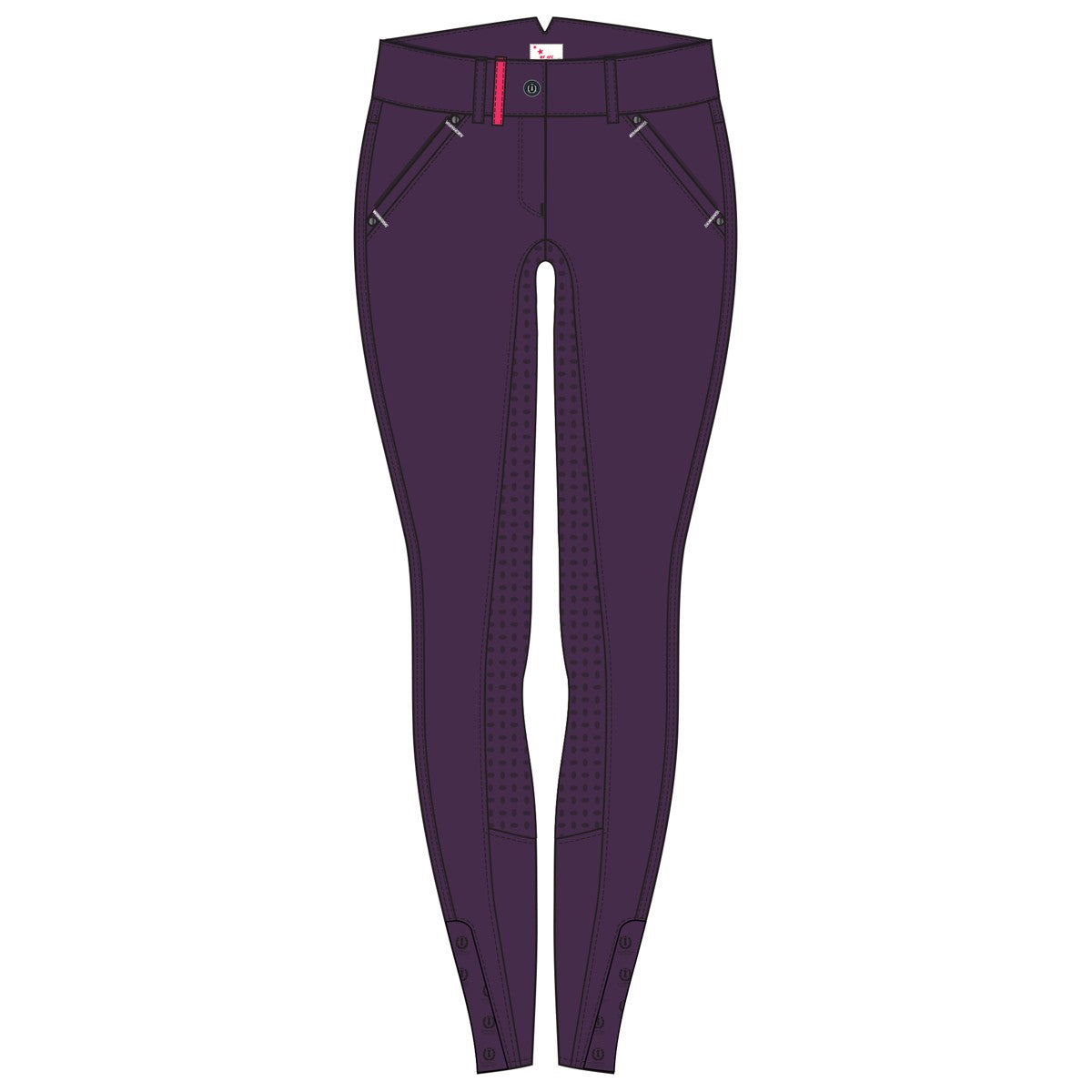 Kniegrip Reithose Having a Blast Plum - Reitsportwelt